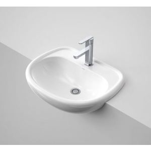 CARAVELLE 550 SEMI RECESSED BASIN 3TH WH
